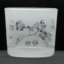Tea Light Candle Holder Glass Votive Home Decor Clear Novelty Ladybird