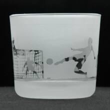 Tea Light Candle Holder Glass Votive Home Decor Clear Novelty Football