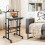 Casart Standing Desk W/ Wheels Flip-over Desktop Height Adjustable Overbed Table 4