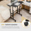 Casart Standing Desk W/ Wheels Flip-over Desktop Height Adjustable Overbed Table 7