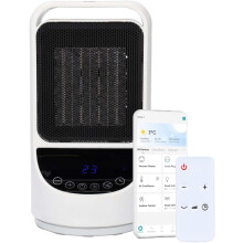 SmartLife Keramik-PTC-Heizlüfter | Wi-Fi | 1500 W | 2 Heizstufen | Oszillation | Display | 10 - 49 C | Android / IOS