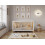 (White / Sunset Pine) Alexander | Cot Bed 140x70cm 1