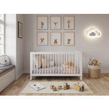 (White) Alexander | Cot Bed 140x70cm