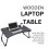 AAMEN Laptop Folding Table with Cup Holder, Laptop Tray For Small Desk 5