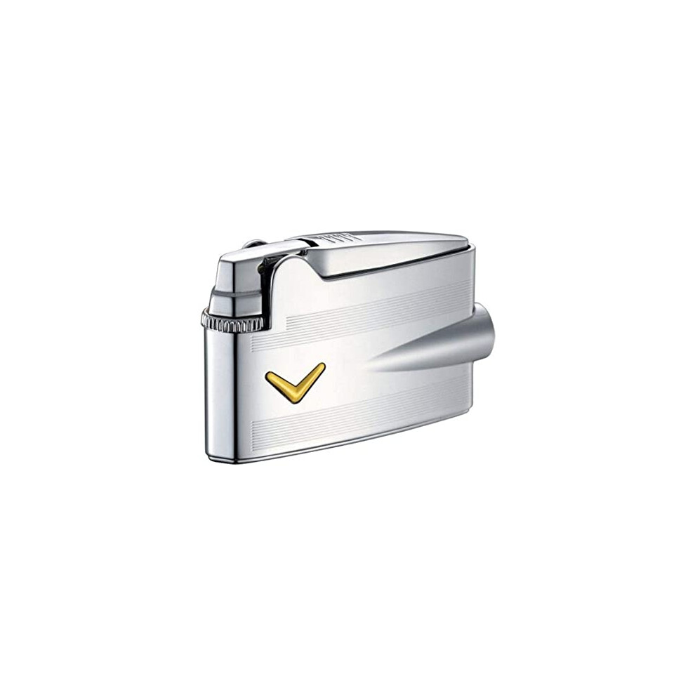 Ronson Varaflame mini flint action gas lighter polished chrome