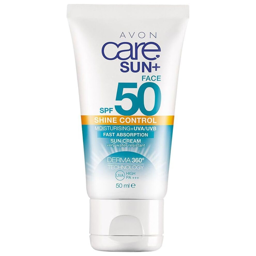 Avon care sun+ face shine control - spf50