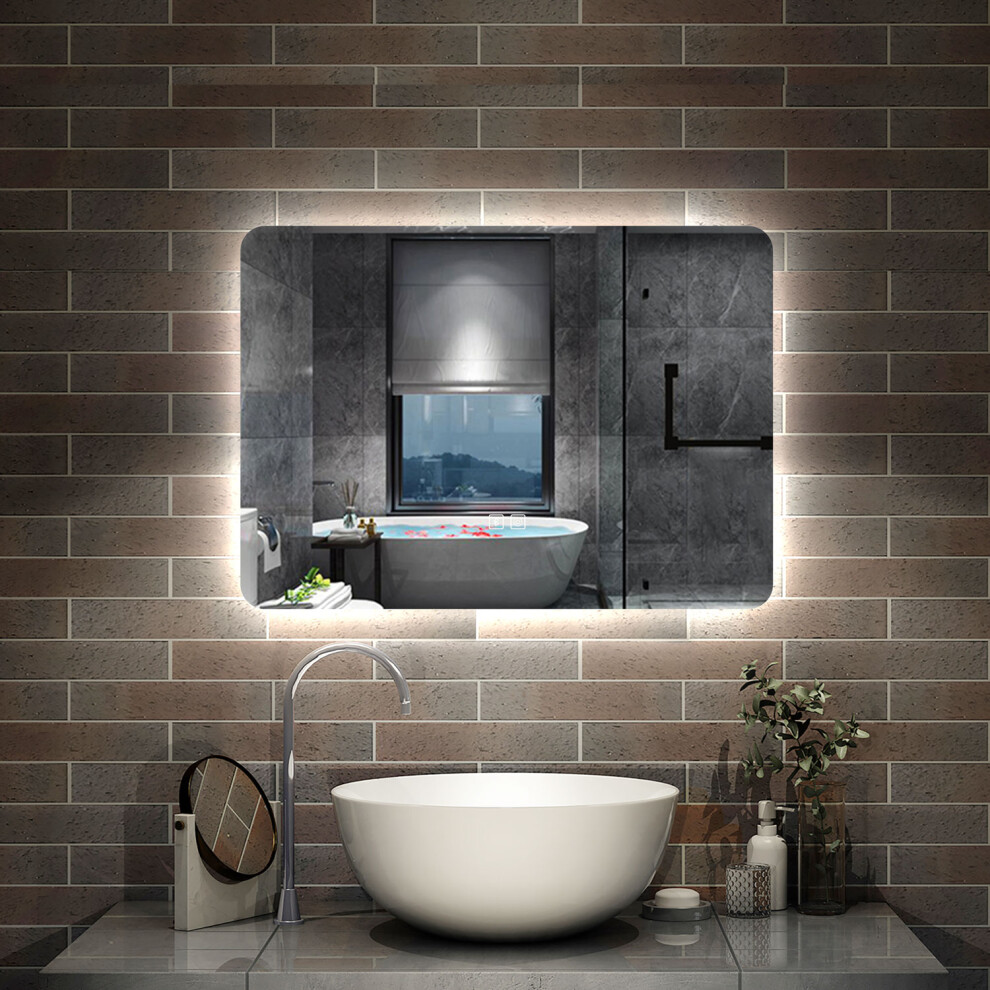 (500x700) Bluetooth Mirror with Shaver Socket 3 Color Lights