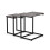 Casart Set of 3 Nesting Tables Rectangle Stacking Side Table C-shape Accent Coffee Desk 1