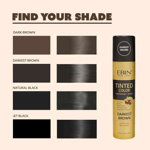 Tinted Color Temporary Spray Dark Brown 3.38oz 1