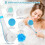 5 Heads Electric Rechargeable Body Brush Long Handle Bath Shower Back Scrubber 7
