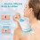 5 Heads Electric Rechargeable Body Brush Long Handle Bath Shower Back Scrubber 8