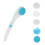 5 Heads Electric Rechargeable Body Brush Long Handle Bath Shower Back Scrubber 10