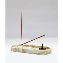 WXY. Studio2 Incense Holder & Tray - Cream/Nude