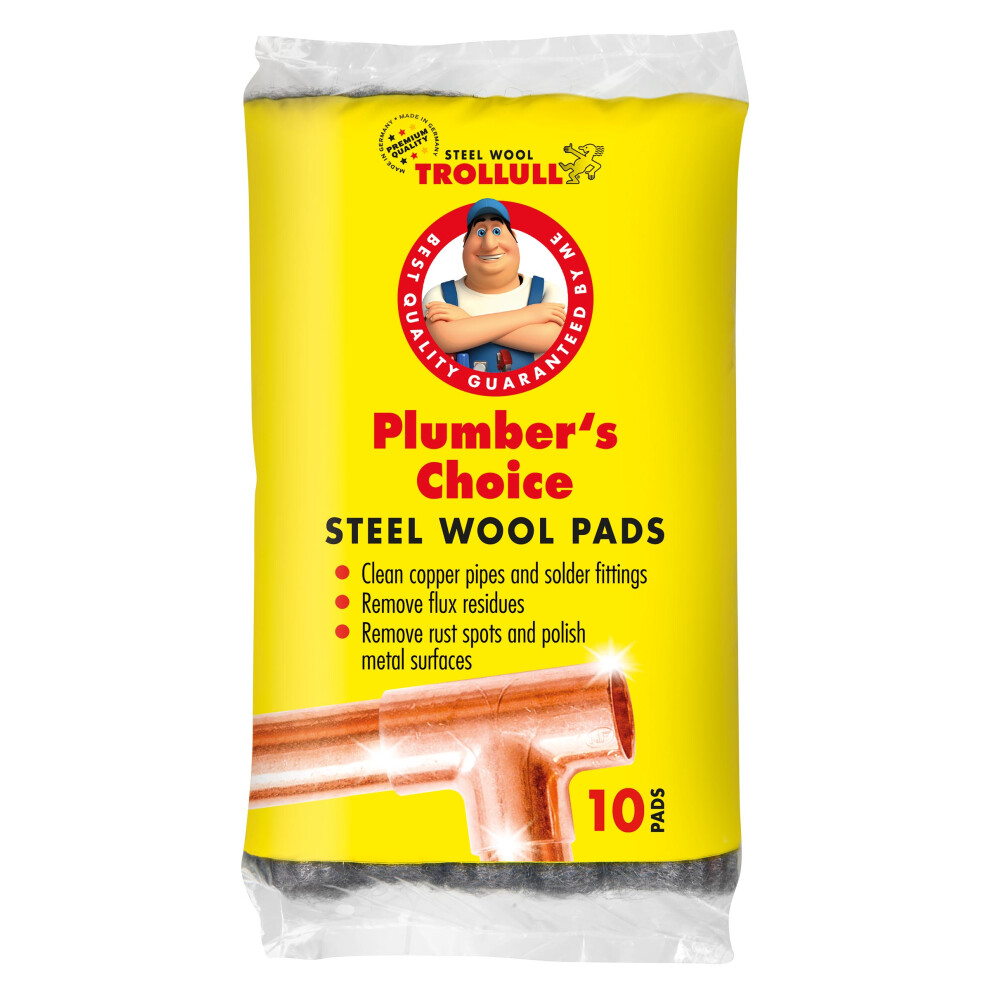 Rustins Trollull Plumber's Choice Steel Wool Pads 200G