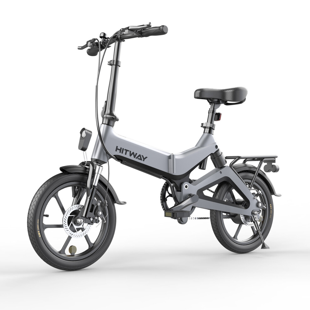 BK2 Folding E-Bike with 16 inch wheel size Grey