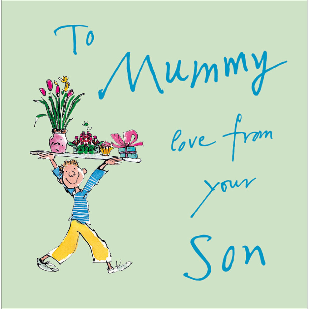 Quentin Blake From Your Son Cute Delivery Artistic Mother's Day Greeting Card