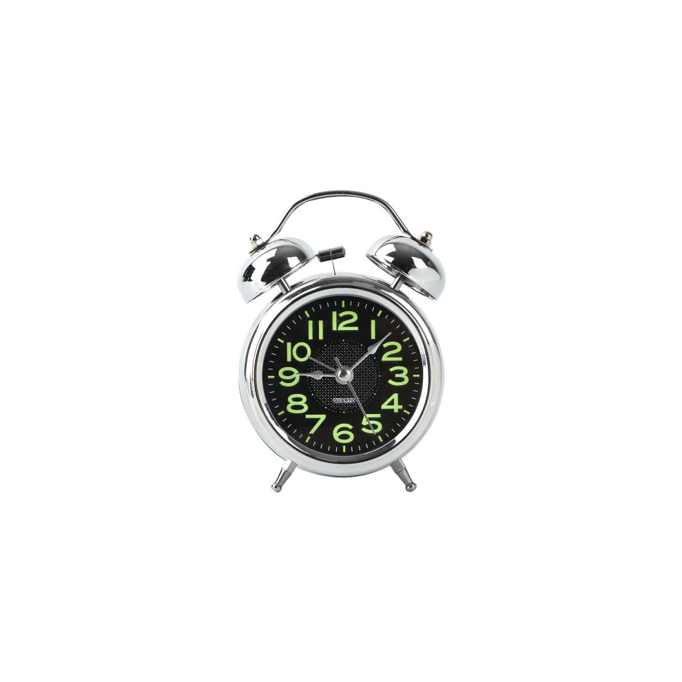 3 Inch Super Loud Double Bell Alarm Clock with Night Light