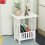 Bedside Table Cabinet Side End Table Nightstand Storage Organizer 1