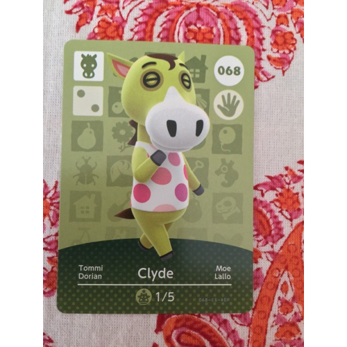 Animal Crossing Amiibo Cards ~068 Clyde