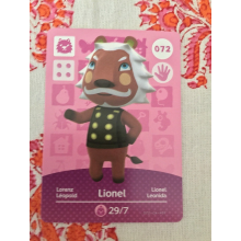 Animal Crossing Amiibo Cards ~072 Lionel