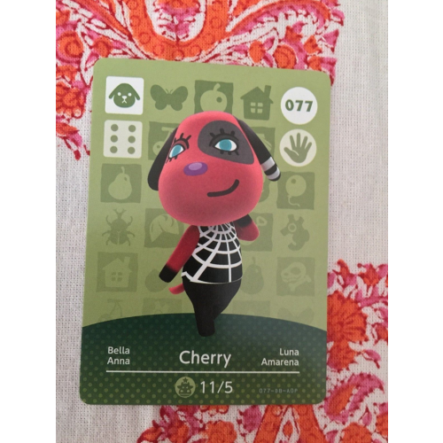 Animal Crossing Amiibo Cards ~077 Cherry