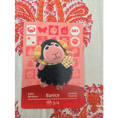 Animal Crossing Amiibo Cards ~081 Eunice