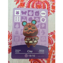 Animal Crossing Amiibo Cards ~088 Clay