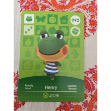 Animal Crossing Amiibo Cards ~092 Henry