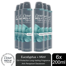 Dove Men+Care Advanced AP Deodorant Spray Eucalyptus + Mint, 6x200ml