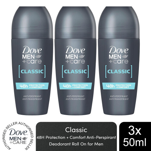 Dove Dove Men+Care Roll On Classic AP Deodorant 48H Protection, 50ml