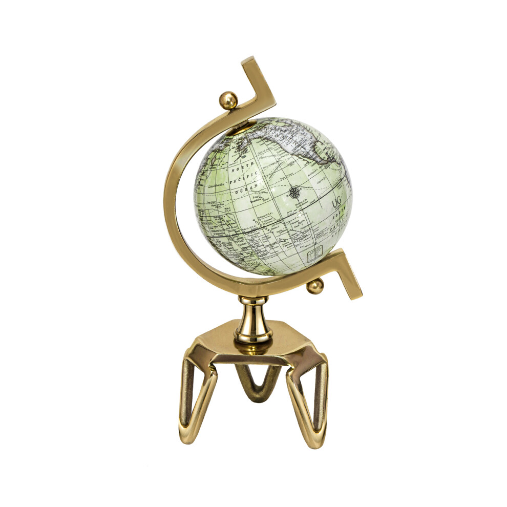 Geographic 5 Inch World Globe Interactive Rotating Desktop Globe w/Stand