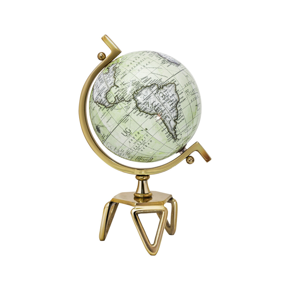 Geographic 8 Inch World Globe Interactive Rotating Desktop Globe w/Stand