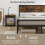 Casart Double Bed Frame Industrial Metal Platform Bed with Headboard and Footboard 5
