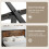 Casart Double Bed Frame Industrial Metal Platform Bed with Headboard and Footboard 8