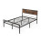 Casart Double Bed Frame Industrial Metal Platform Bed with Headboard and Footboard 1