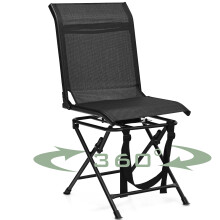Swivel Hunting Chair Foldable 360° Free Rotation Chair Spin Chair w/ Mesh Back