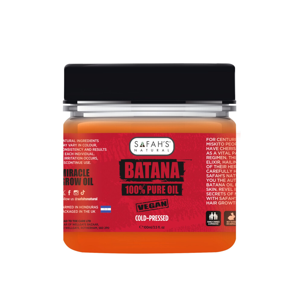 Safah's Natural Safah's 100% Pure Batana Oil In Jar 100 Ml