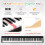 Casart 88-Key Folding Electric Piano Keyboard w/ Full-Size Lighted Key 2 Teaching Modes 5