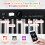 Casart 88-Key Folding Electric Piano Keyboard w/ Full-Size Lighted Key 2 Teaching Modes 9