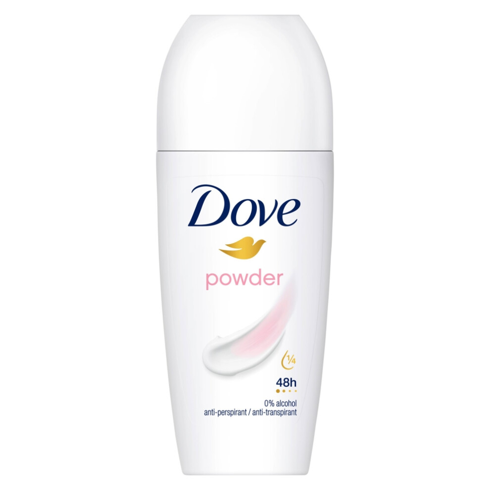 Dove Powder Roll On Anti-Perspirant up to 48H Sweat & Odour Protection 50ml.