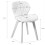 Charles Jacobs (White Table & Grey PU Chairs) Charles Jacobs Rectangular 4 Seat Dinner Table & Chair Scandi Set for Nordic Kitchen Dining 6