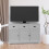 Casart 136 x 42cm Buffet Sideboard Kitchen Cupboard W/ 3 Drawers & Adjustable Shelf 10