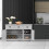 Casart 136 x 42cm Buffet Sideboard Kitchen Cupboard W/ 3 Drawers & Adjustable Shelf 2
