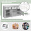 Casart 136 x 42cm Buffet Sideboard Kitchen Cupboard W/ 3 Drawers & Adjustable Shelf 4