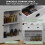 Casart 136 x 42cm Buffet Sideboard Kitchen Cupboard W/ 3 Drawers & Adjustable Shelf 5