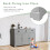 Casart 136 x 42cm Buffet Sideboard Kitchen Cupboard W/ 3 Drawers & Adjustable Shelf 8