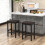 Casart Set of 2 Kitchen Counter Height Bar Stool Padded Seat W/ Footrest 2