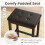 Casart Set of 2 Kitchen Counter Height Bar Stool Padded Seat W/ Footrest 6