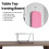 AAMEN Table Top Ironing Board With Hook For Storage, Non-Slip Feet 6