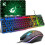 Cross OPENED BOX CROSS ZEBRA Gaming Keyboard and Mouse Set, 104 Keys UK Layout QWERTY 1